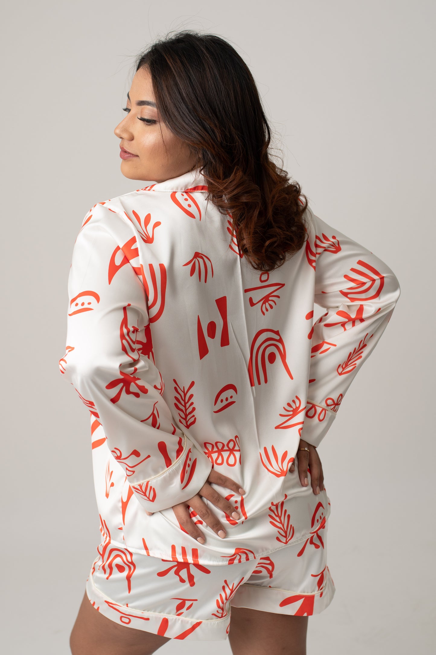 Tulipan shorts camisa manga larga