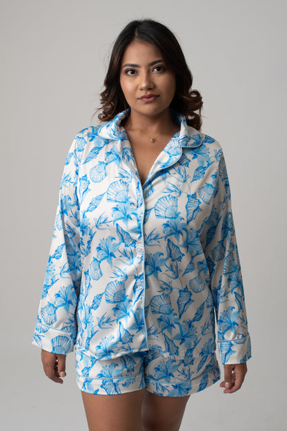 Lirio shorts Camisa Manga Larga