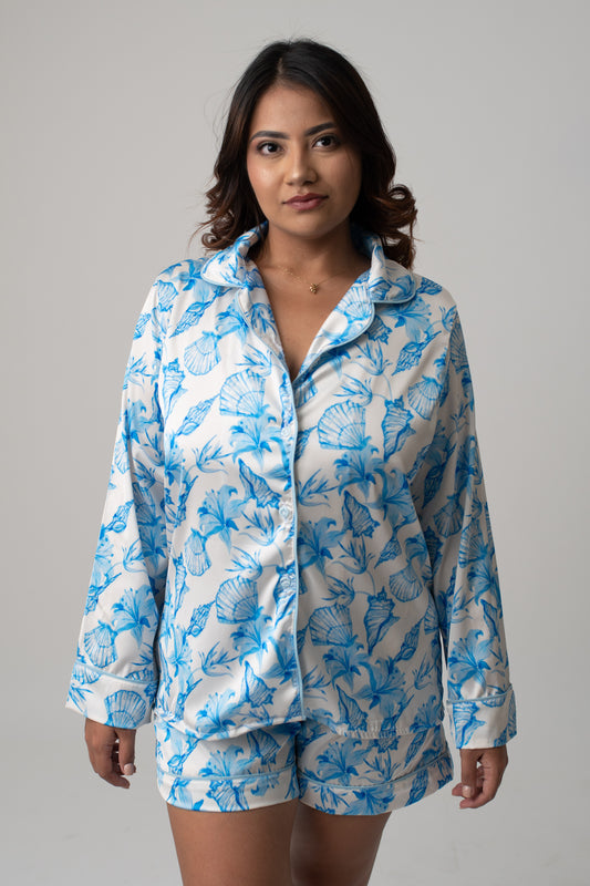 Lirio shorts Camisa Manga Larga